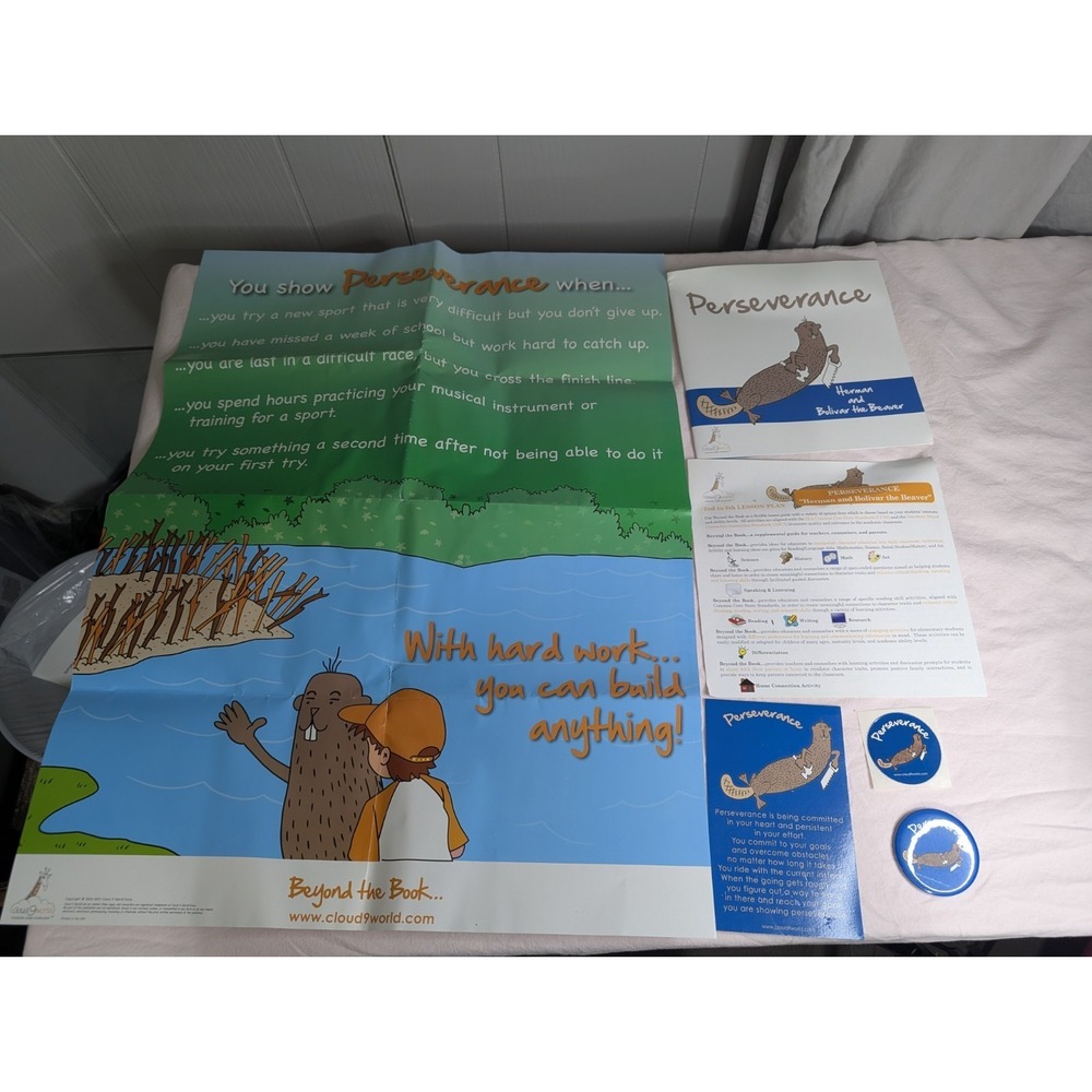 Home School Teachers Cloud 9 world character book PERSEVERANCE 2nd-5th poster